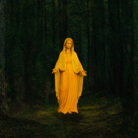 Madonna i skog guld